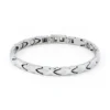 3in1 Magnetarmband # 8033 silber hochglanz - matt S/M oder L/XL – Bild 3
