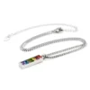Brazil Rainbow Kette mit Swarovski Edelsteinen silber – Bild 3